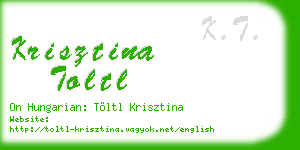 krisztina toltl business card